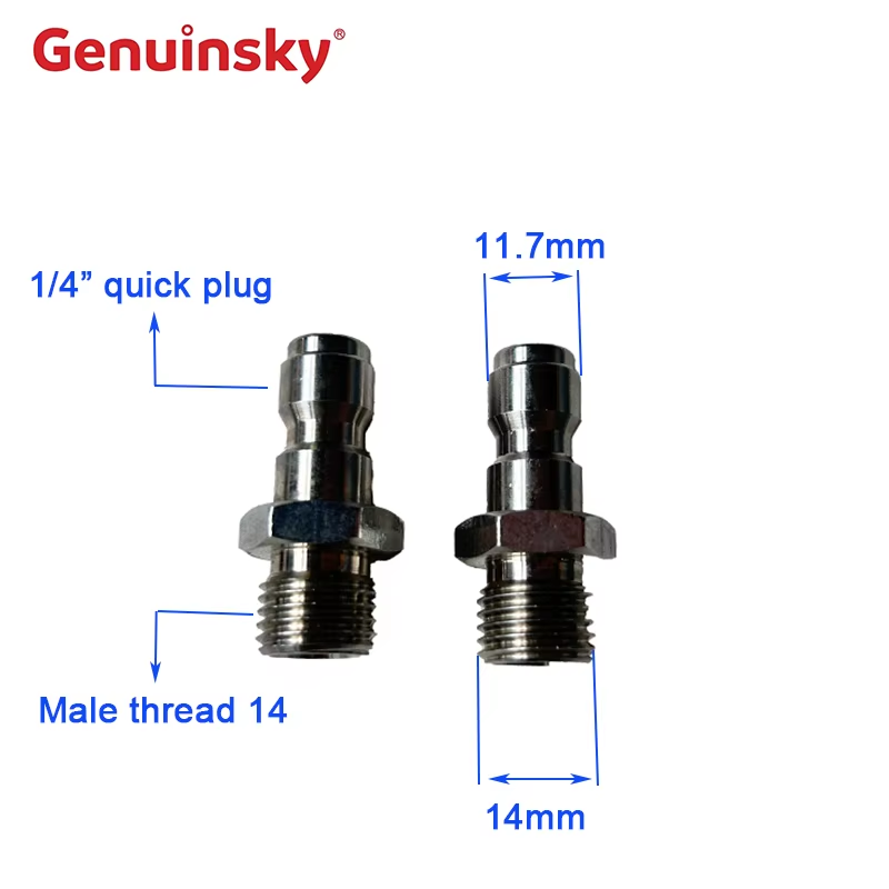 스테인레스 스틸 퀵 릴리스 플러그 1/4 인치
